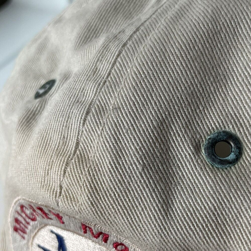 Vintage Mickey Mouse Monogram Patch Plaid Cap Goo… - image 4